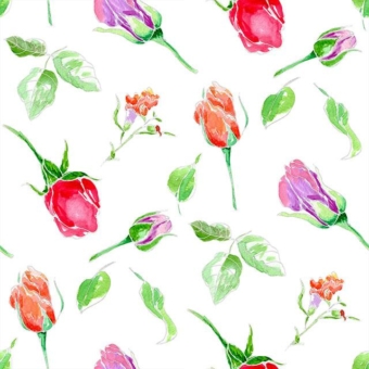 Karen Burton | Watercolor Flowers, white